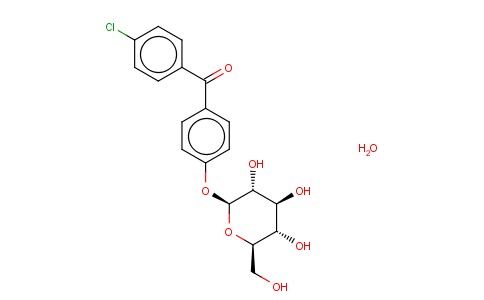 (4-CHLOROPHENYL)(4-(BETA-D-GLUCOPYRANOSYLOXY)PHENYL)METHANONE HEMIHYDR ATE